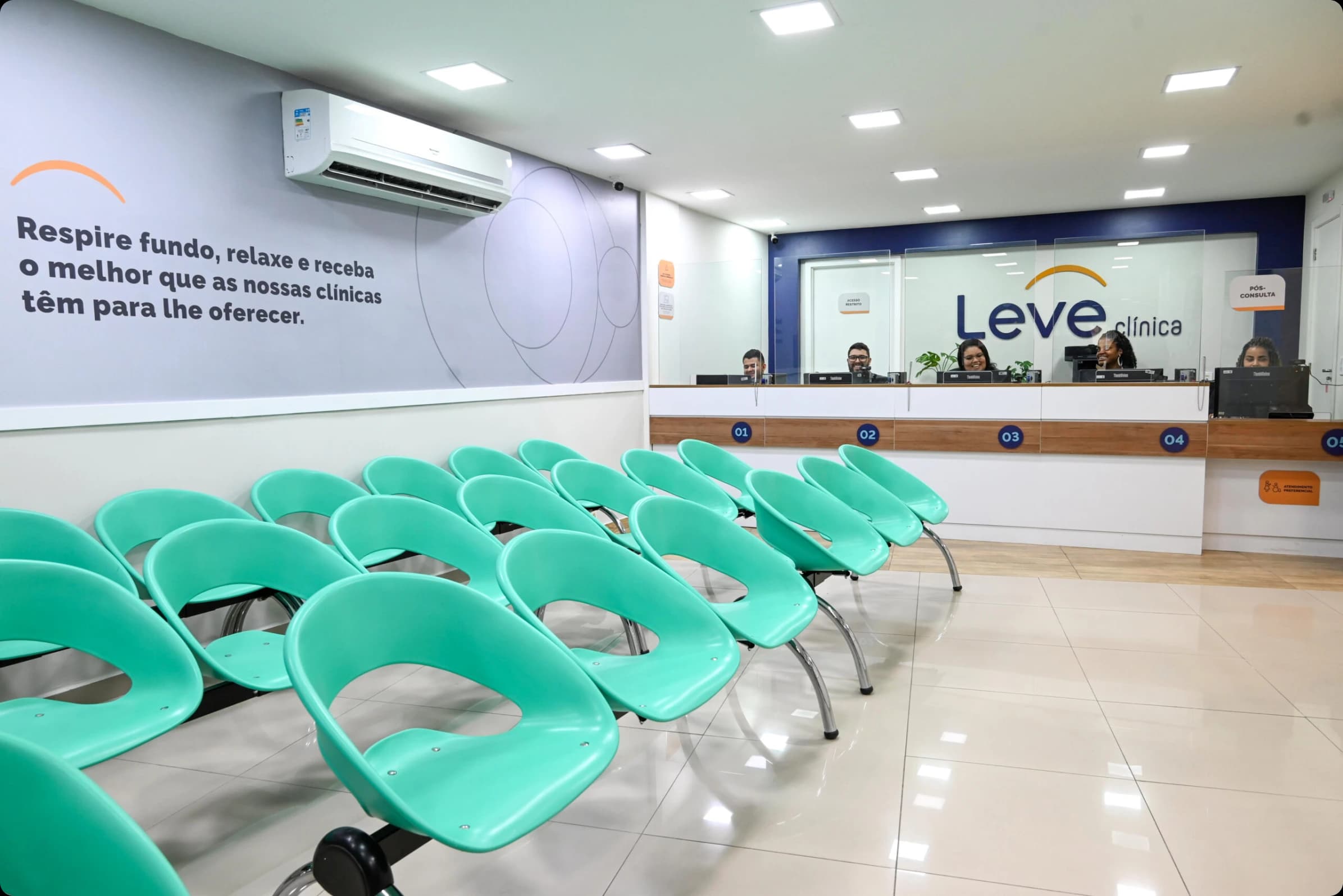 Consultório médico da rede Leve Saúde em Teresópolis - Atendimento de qualidade